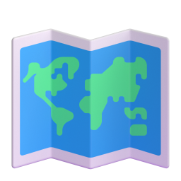 world map — Fluent 3D